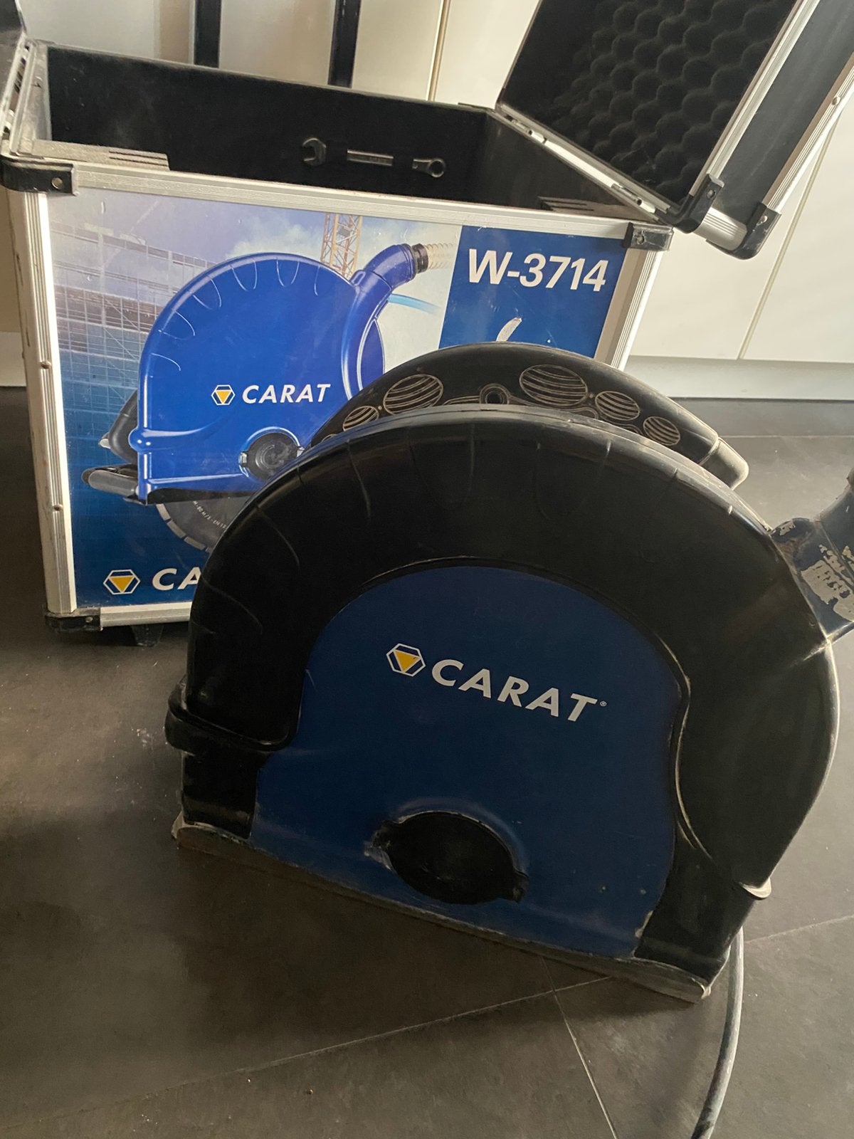 Carat W-3714 muurzaagmachine | steenzaag | betonzaag, Doe-het-zelf en Verbouw, 70 mm of meer, Ophalen of Verzenden, Zo goed als nieuw