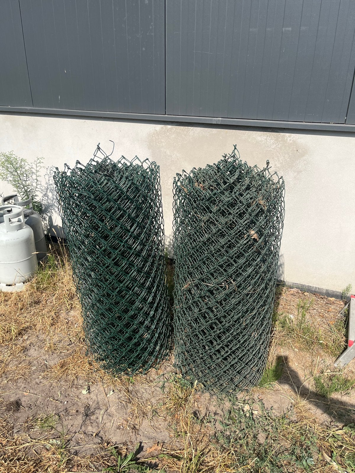 2x Rol Gaas 18m x 1m hoog - Groen Hekwerk, Ophalen, Gebruikt, 20 meter of meer, Gaas