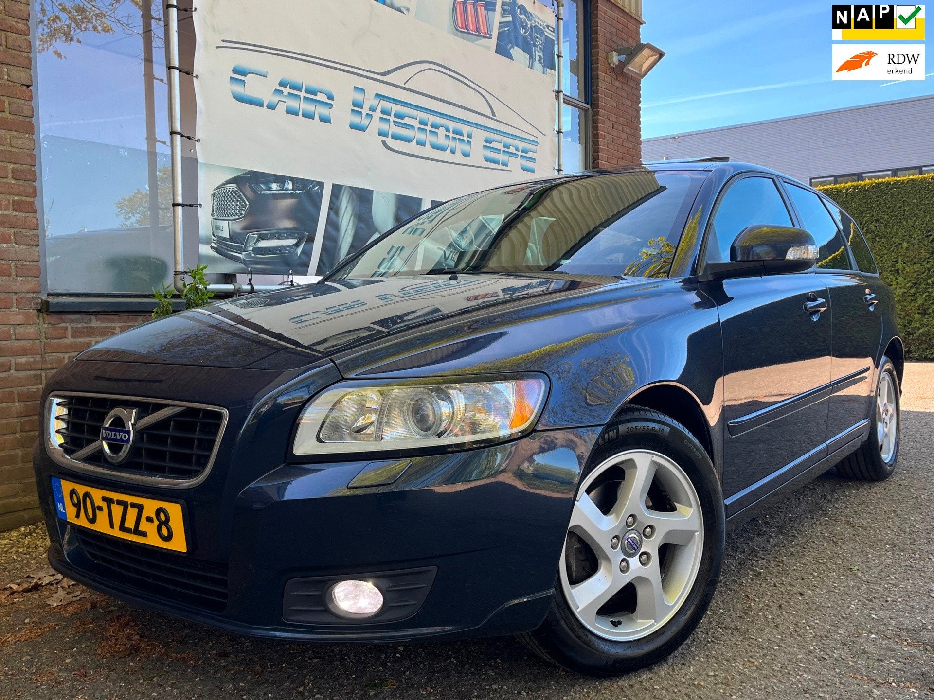 Volvo V50 2.0 Limited Edition||Leder|Clima|Navi|Pdc|, Gebruikt, Blauw, 1279 kg, V50