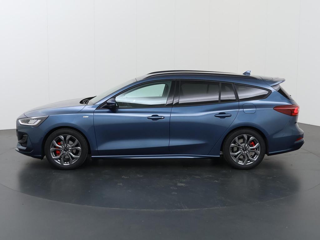 Ford Focus Wagon 1.0 EcoBoost Hybrid ST Line X | Winterpack, Auto's, Ford, Euro 6, Blauw, Origineel Nederlands, Handgeschakeld