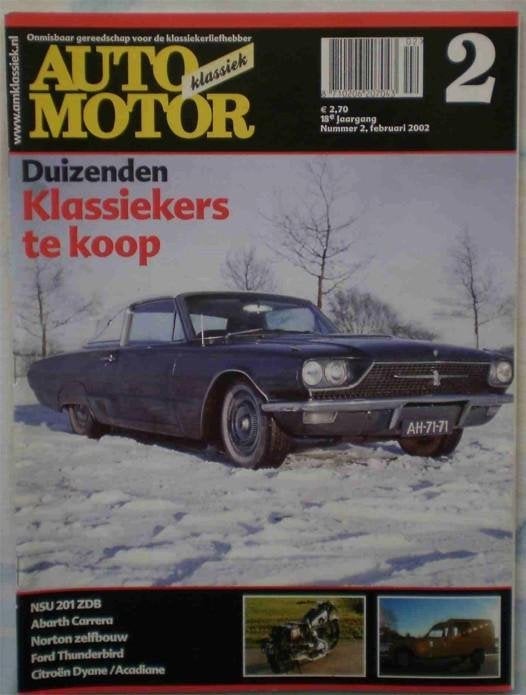 Auto Motor klassiek nr.2 - februari 2002, Ophalen of Verzenden, Zo goed als nieuw, Algemeen