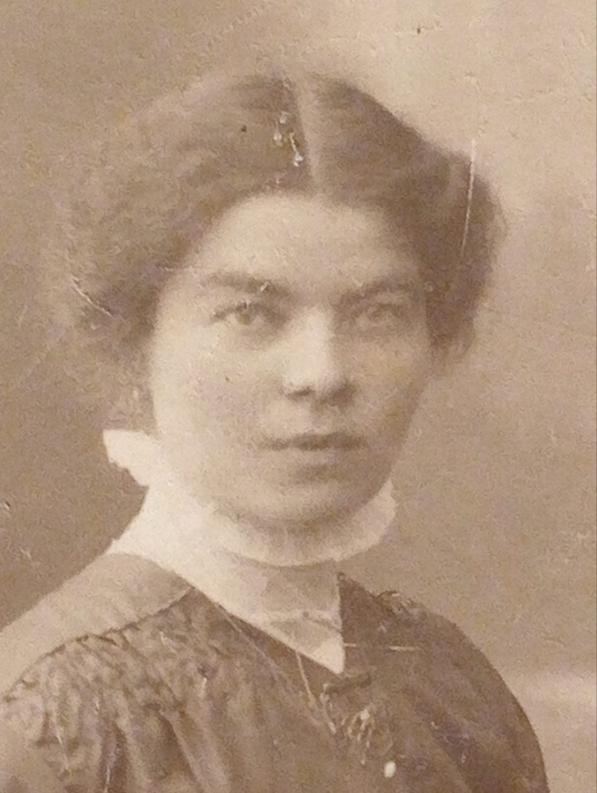 Antieke foto van een vrouw, 1916 door W. Zimmermann, Ophalen of Verzenden, Voor 1940, Gebruikt, Overige onderwerpen
