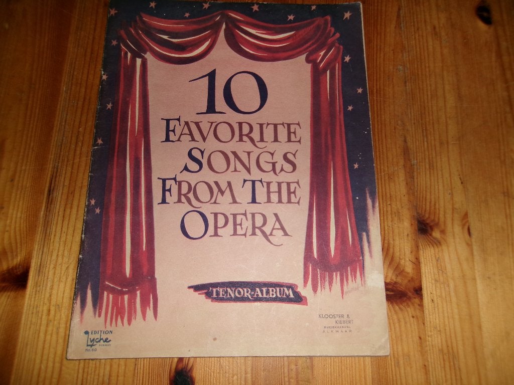 10 favorite songs from the opera - tenor, Piano, Gebruikt, Ophalen of Verzenden, Artiest of Componist