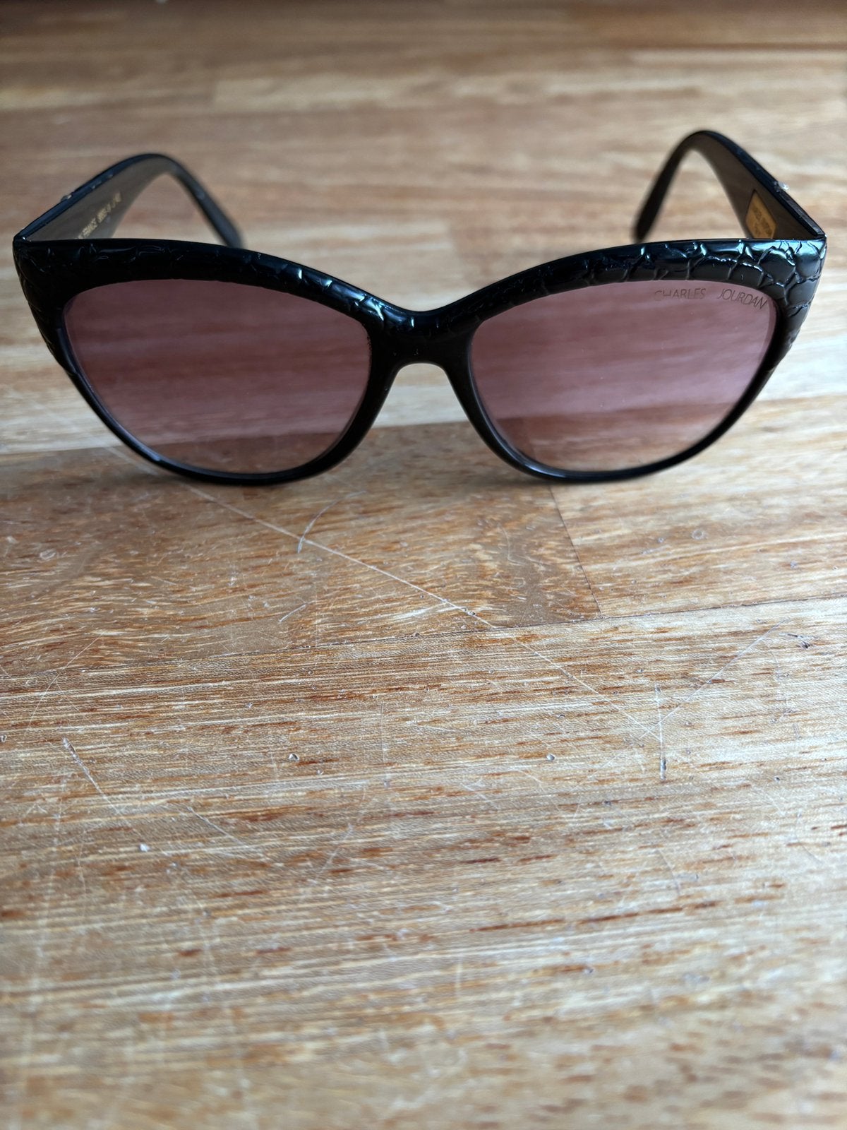 😎 Vintage CHARLES JOURDAN  zonnebril - model 8855-9 / zwart, Overige merken, Gebruikt, Zonnebril, Zwart