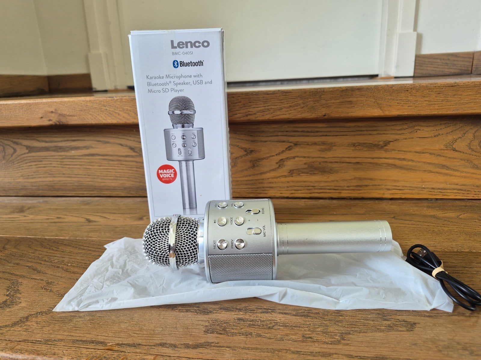 Lenco karaoke microfoon, Ophalen of Verzenden, Nieuw, Zangmicrofoon