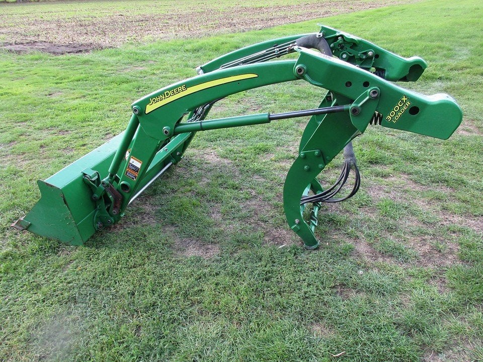 voorlader frontlader john deere 300cx, H165, 320R, Ophalen, Zo goed als nieuw