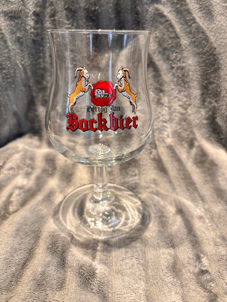 Biertje Hertog Jan Bockbier glas, Ophalen of Verzenden, Zo goed als nieuw, Glas of Glazen, Hertog Jan