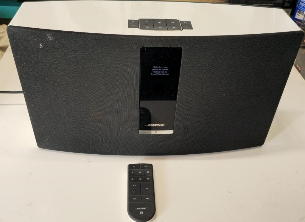Bose SoundTouch 30 Wi-Fi muzieksysteem met afstandsbediening, Slimme speaker, Gebruikt, Bose, AUX-ingang