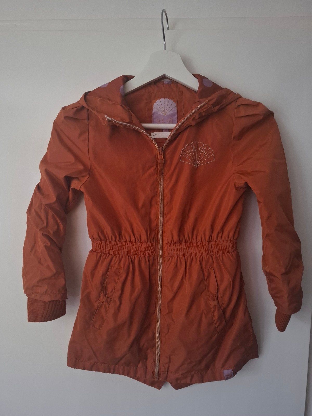 Z8 Zomerjas Maat 116/122 - Oranje met Capuchon, Gebruikt, Meisje, Z8, Ophalen of Verzenden