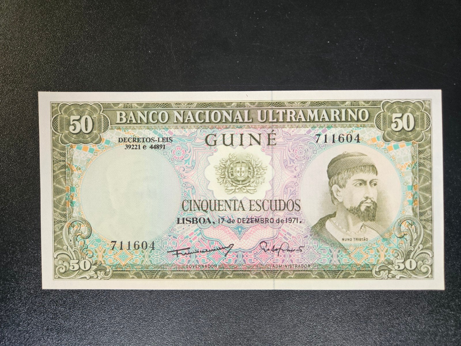 Portugees Guinee pick 44a 1971 UNC-, Postzegels en Munten, Bankbiljetten | Afrika, Ophalen of Verzenden, Guinee, Los biljet
