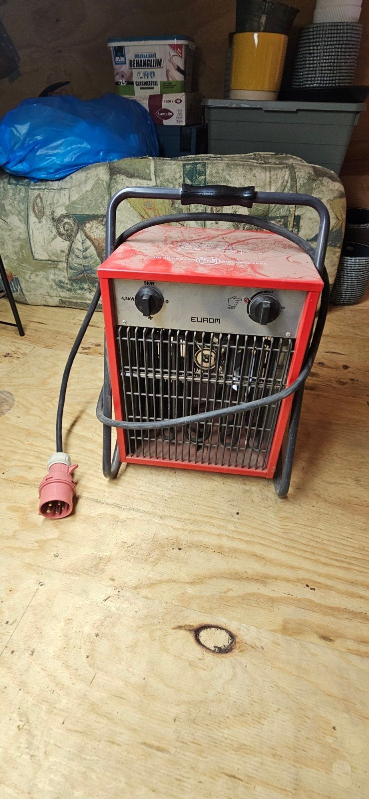 Eurom EK9002 Elektrische Kachel 9000W, Ophalen, 30 tot 80 cm, Gebruikt, Kachel