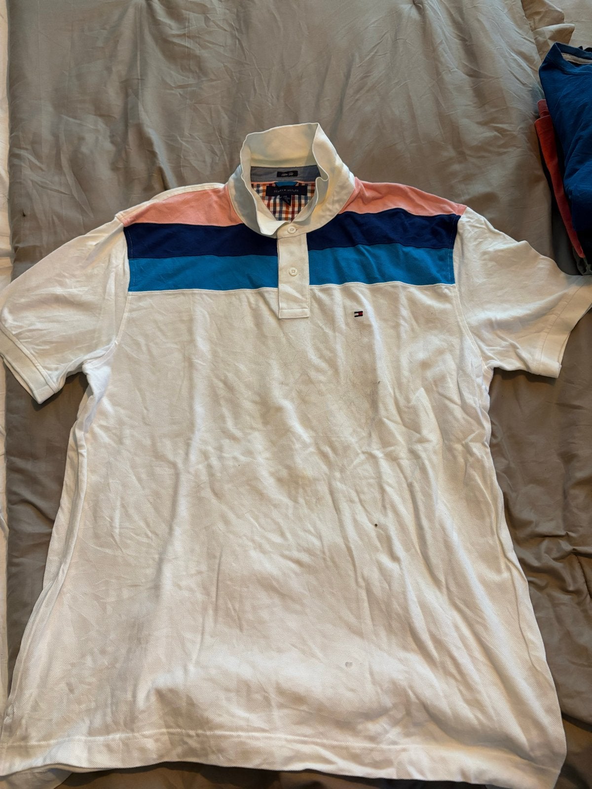 Tommy Hilfiger Polo Shirt XXL - Stijlvol en Comfortabel, Ophalen of Verzenden, Gedragen, Overige maten, Wit
