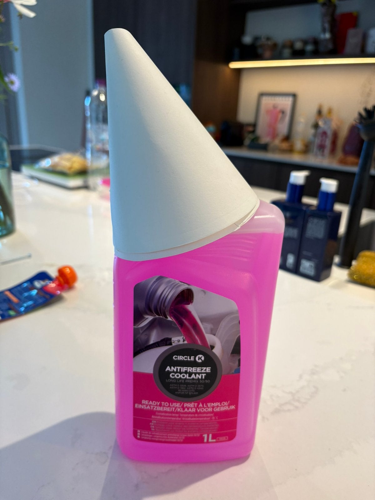 Koelvloeistof circle antifreeze coolant 1L ongeopend!, Ophalen of Verzenden, Nieuw