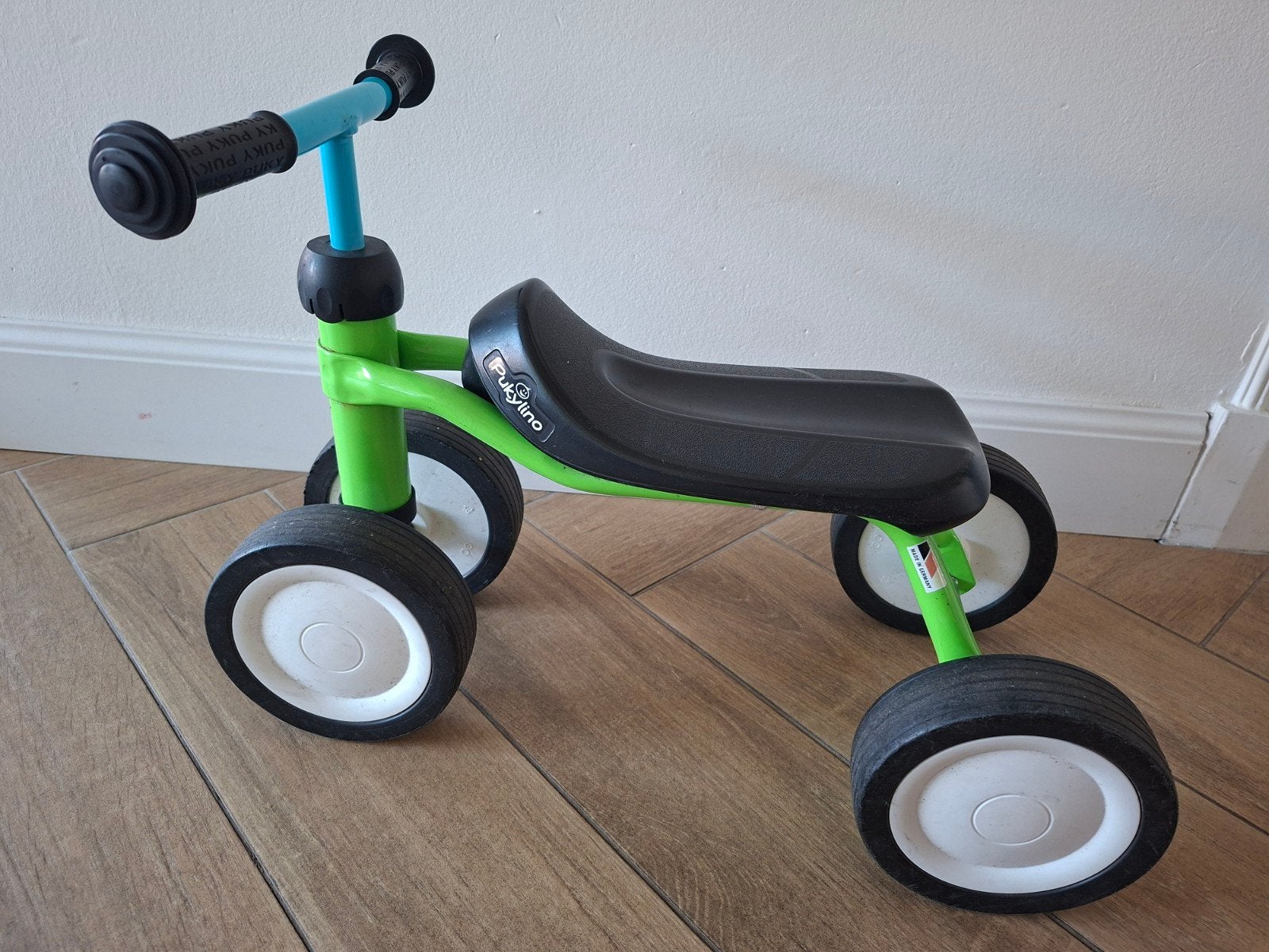 Puky Pukylino loopfietsje - Groen, Kinderen en Baby's, Speelgoed | Buiten | Voertuigen en Loopfietsen, Ophalen, Gebruikt, Loopfiets