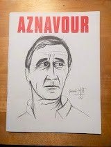 Concertboek Charles Aznavour (prachtige tekening van Buffet), Ophalen of Verzenden, Zo goed als nieuw, Artiest