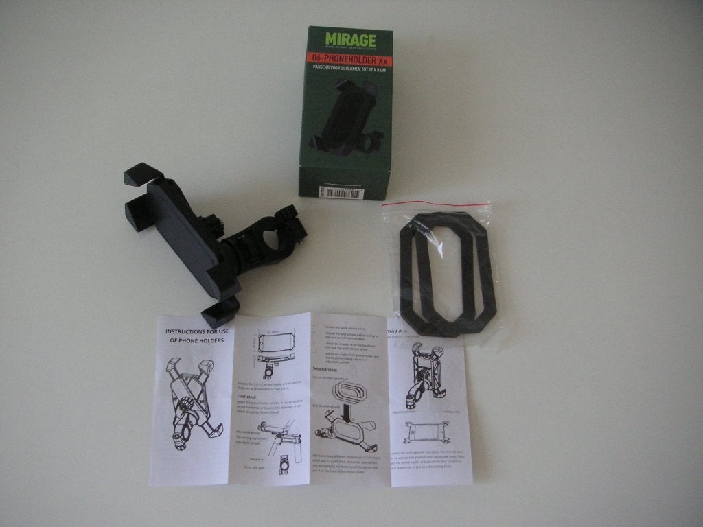 Telefoonhouder stuurmontage  vh merk Mirage– draaibaar zgan, Ophalen, Gebruikt, Mirage