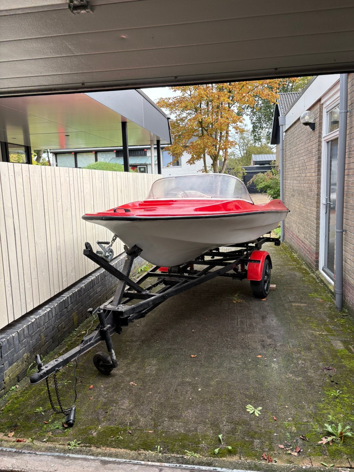 Retro Speedboot met 40pk mercury en trailer, Watersport en Boten, Ophalen, Gebruikt, Motor en Techniek, Motorboot