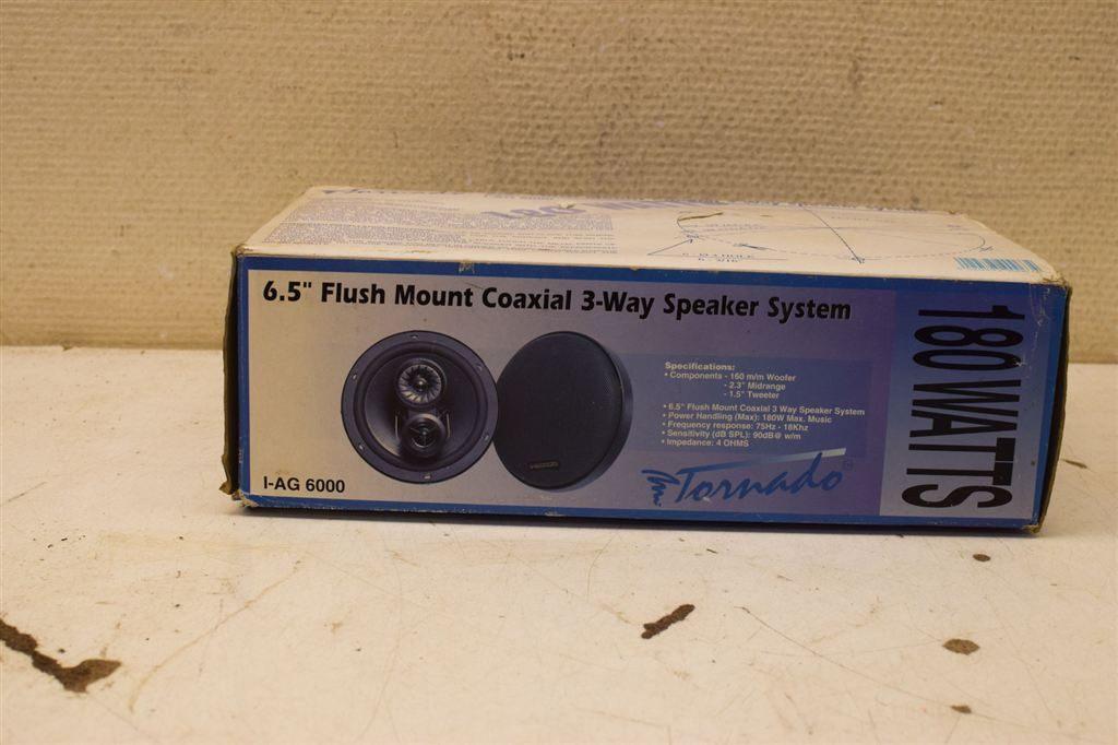 Tomado 6,5 Flush Mount coaxiale 3-way speaker system 45958, Ophalen of Verzenden, Gebruikt, Overige merken