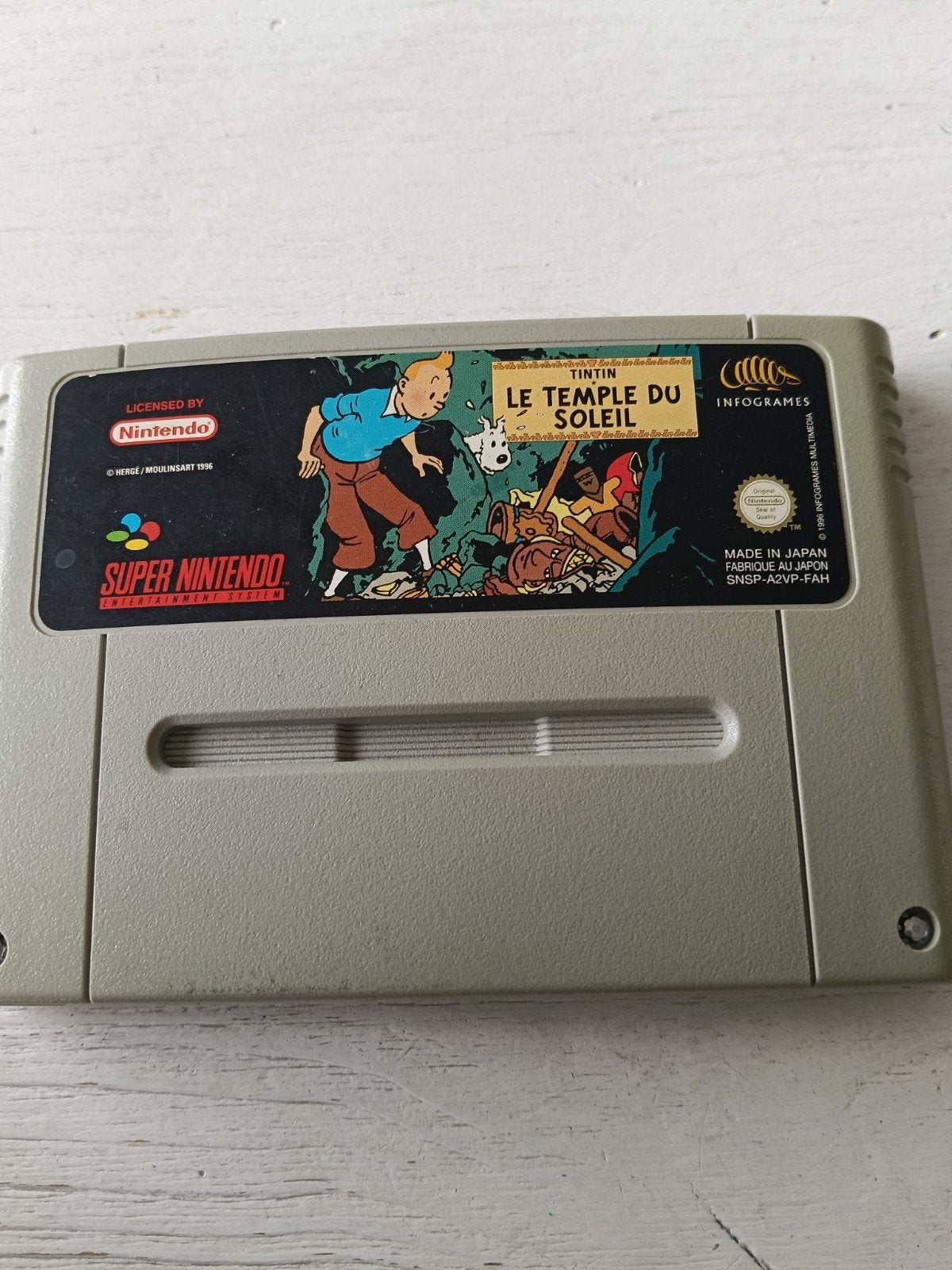 Kuifje: De Zonnetempel - Super Nintendo Entertainment System, Avontuur en Actie, Gebruikt, 1 speler, Ophalen of Verzenden