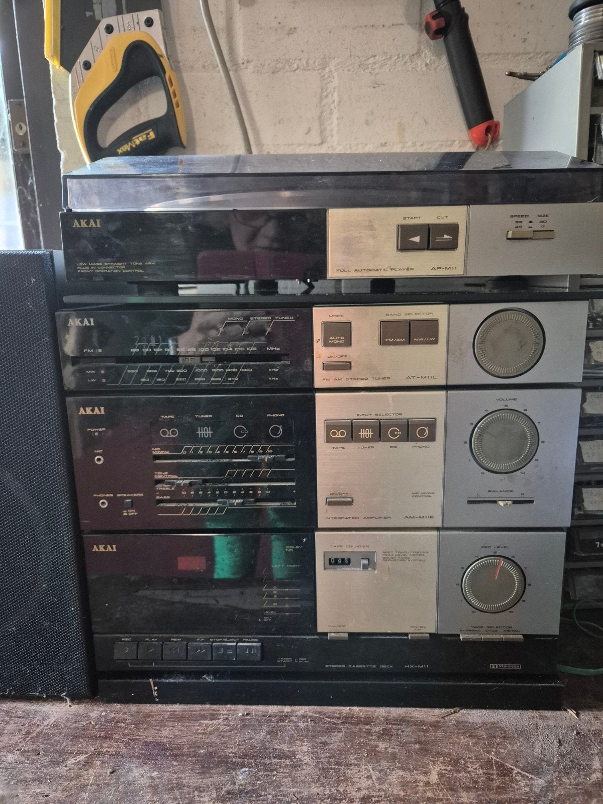 Akai Stereo Set compleet met Speakers, Audio, Tv en Foto, Gebruikt, Losse componenten, Akai, Ophalen