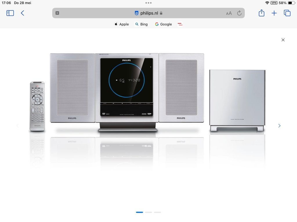 GEVRAAGD Philips DVD Micro Theater MCD288E, Ophalen of Verzenden, Gebruikt, Philips