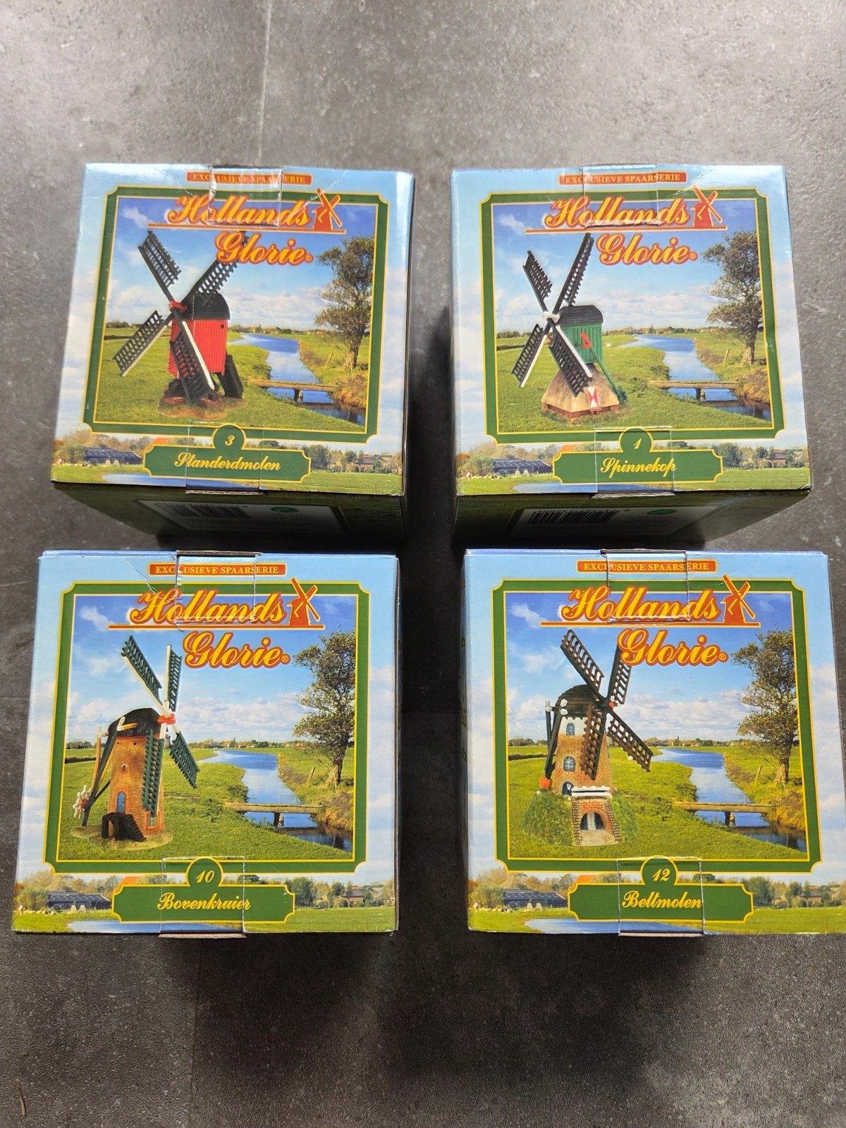 4 x Molen Hollands Glorie - Spaarserie Molens, Verzamelen, Ophalen of Verzenden, Nieuw