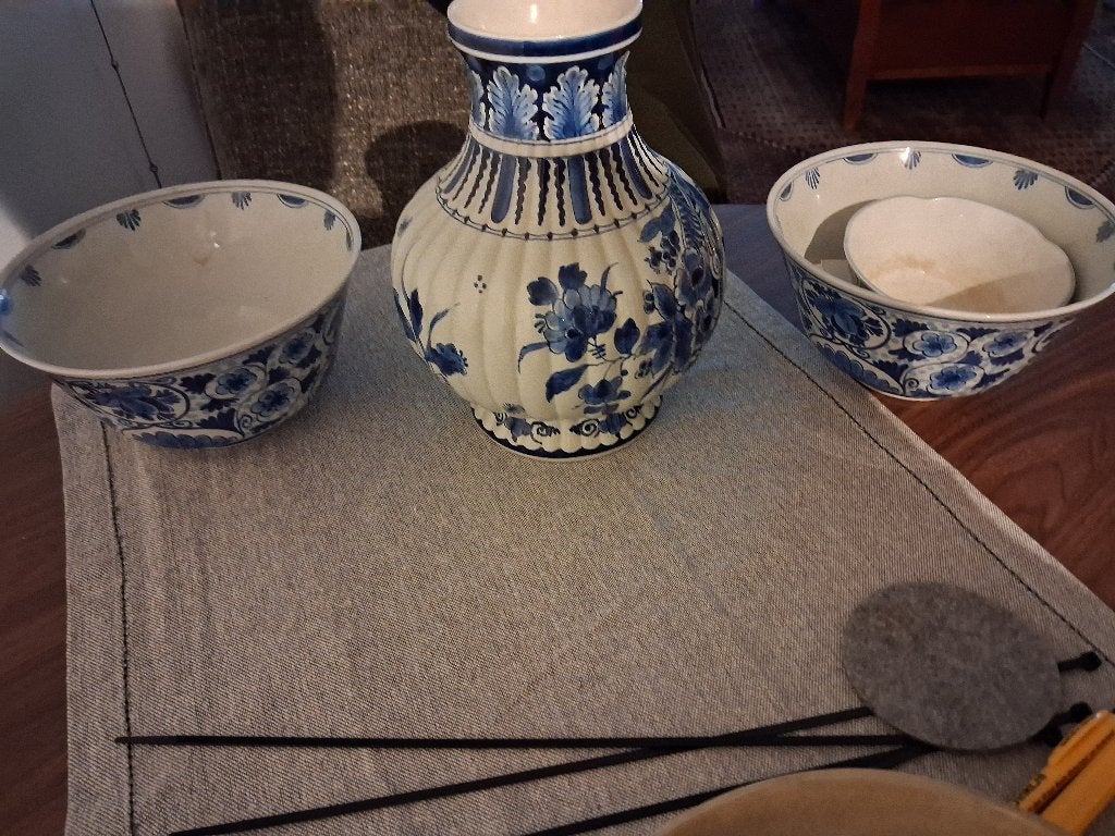 delfts blauw Kast stel, Ophalen of Verzenden