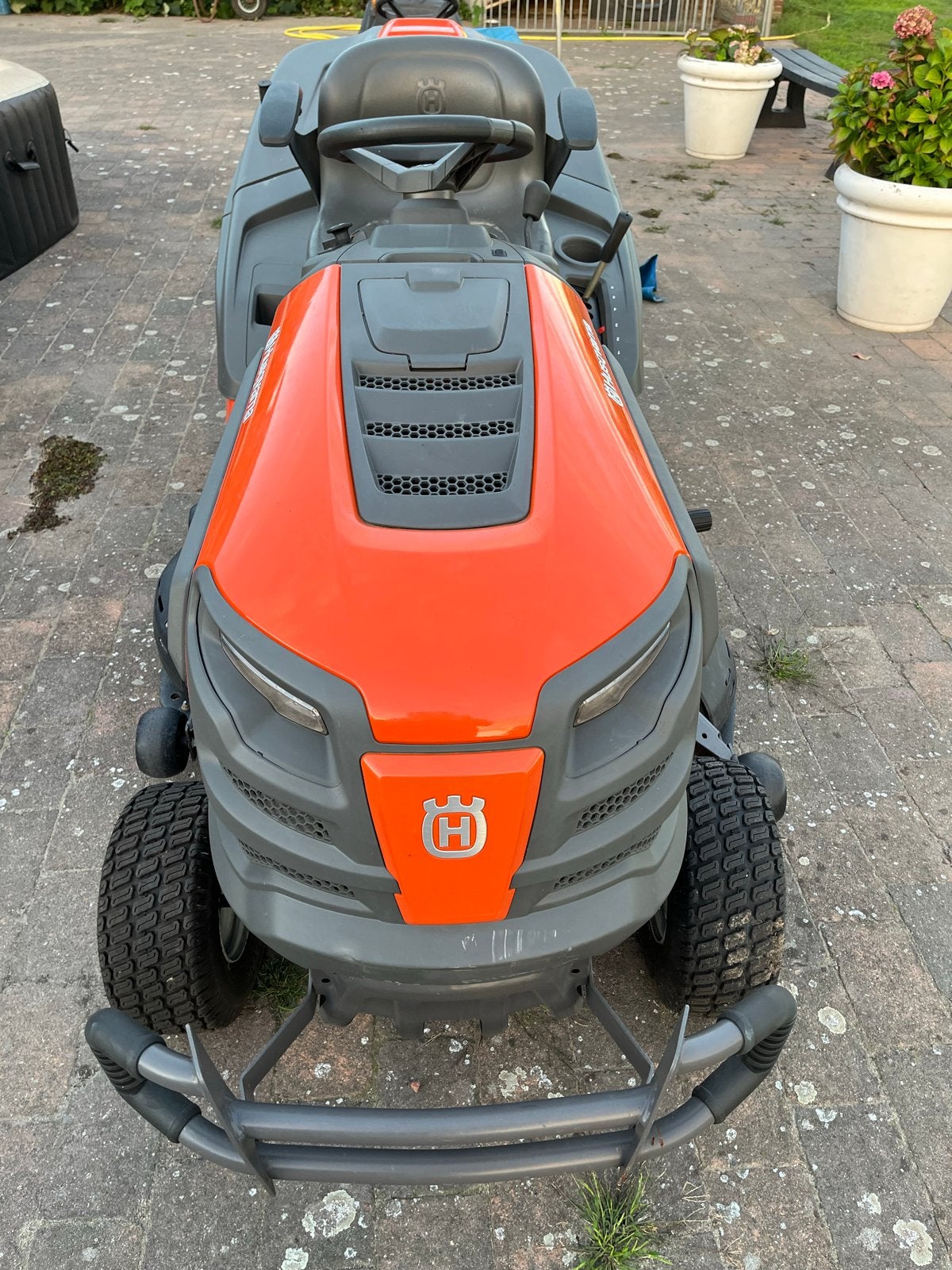 Husqvarna TC 342T Zitmaaier - Krachtig en Goed Onderhouden, Ophalen, Cirkelmaaier, Gebruikt, Opvangbak