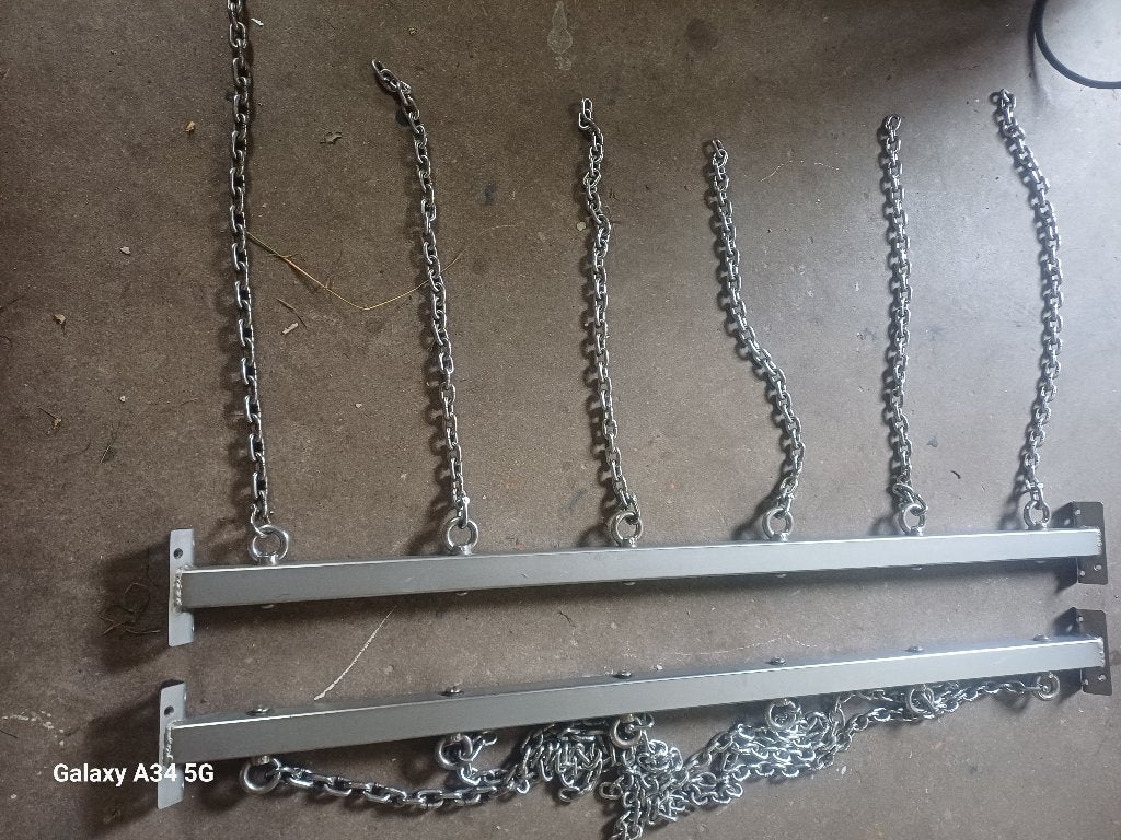 RVS ketting en koker, Ophalen, Zo goed als nieuw, 250 mm of meer, Rvs