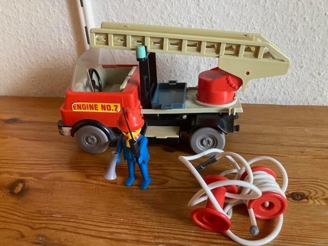 Playmobil vintage brandweer wagen 3236 jaren 70 oud, Kinderen en Baby's, Speelgoed | Playmobil, Ophalen of Verzenden, Gebruikt