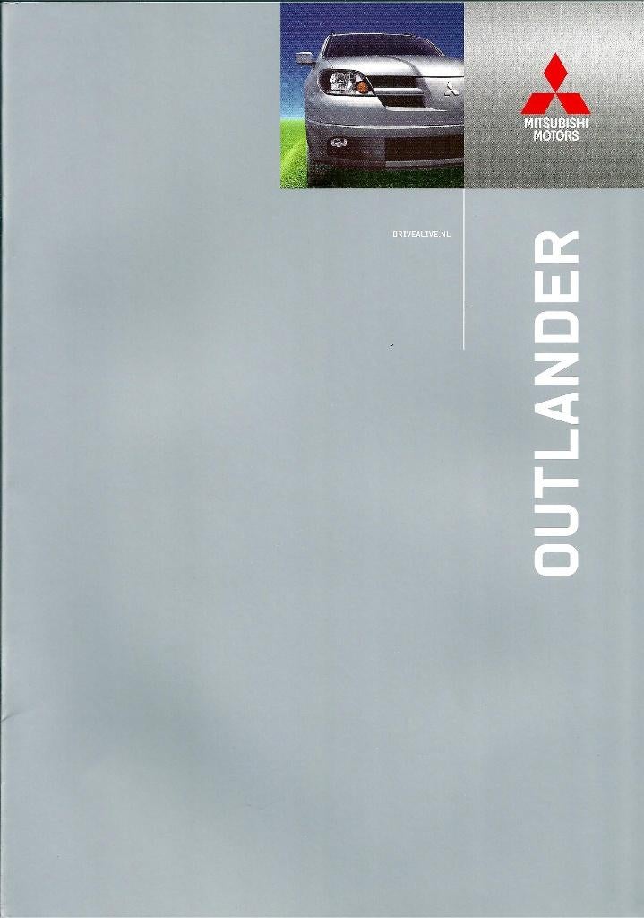 Brochure Mitsubishi Outlander 2003, Ophalen of Verzenden, Gelezen, Mitsubishi