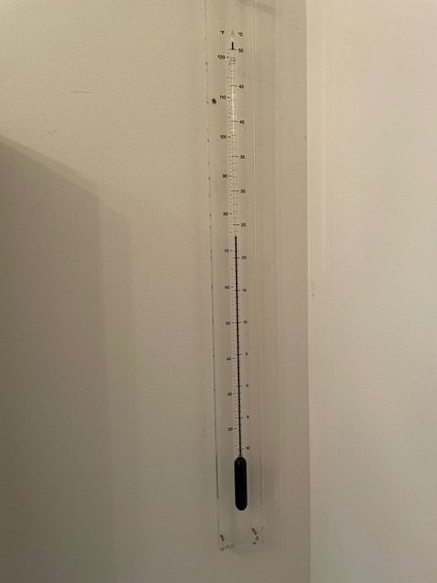Thermometer, Ophalen, Kunststof, Binnenthermometer, Zo goed als nieuw