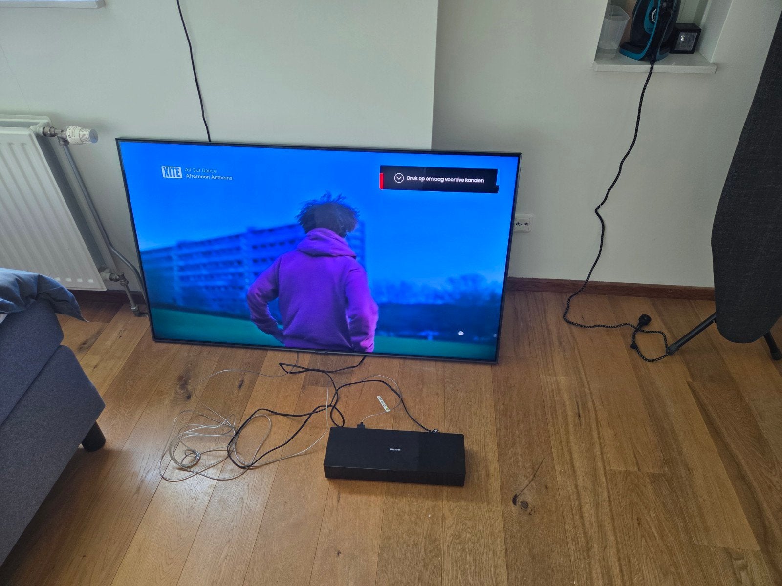 Samsung QLED 4K Smart TV QE55Q9FNAL - 139 cm, Ophalen, 120 Hz, Samsung, 100 cm of meer