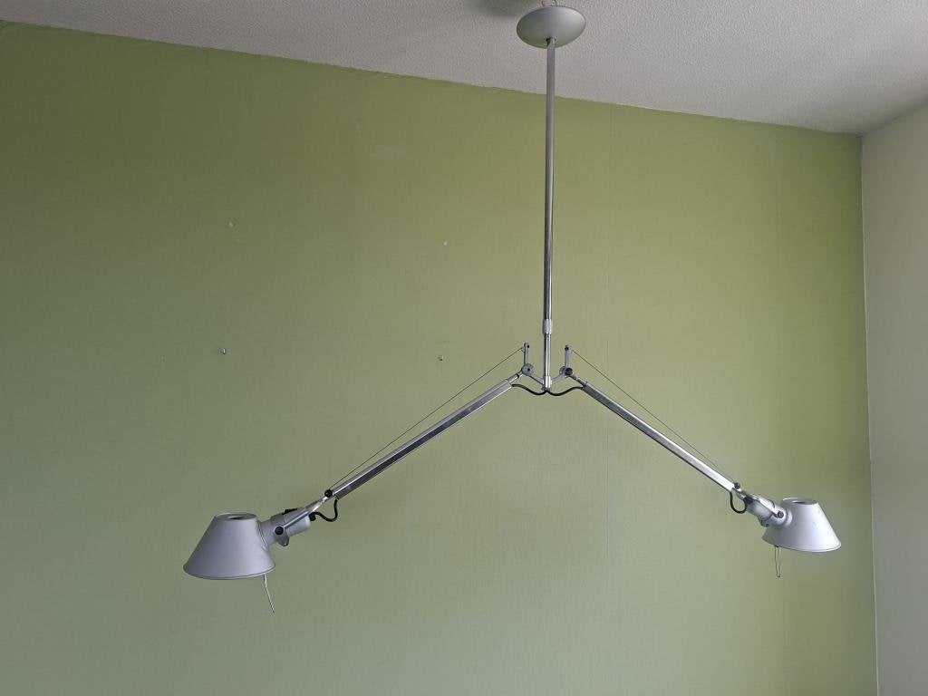 2 x Artemide Tolomeo Due Bracci. 1 x oké en 1 x breuk, Huis en Inrichting, Lampen | Hanglampen, Gebruikt, Design, Metaal, E27 (groot)