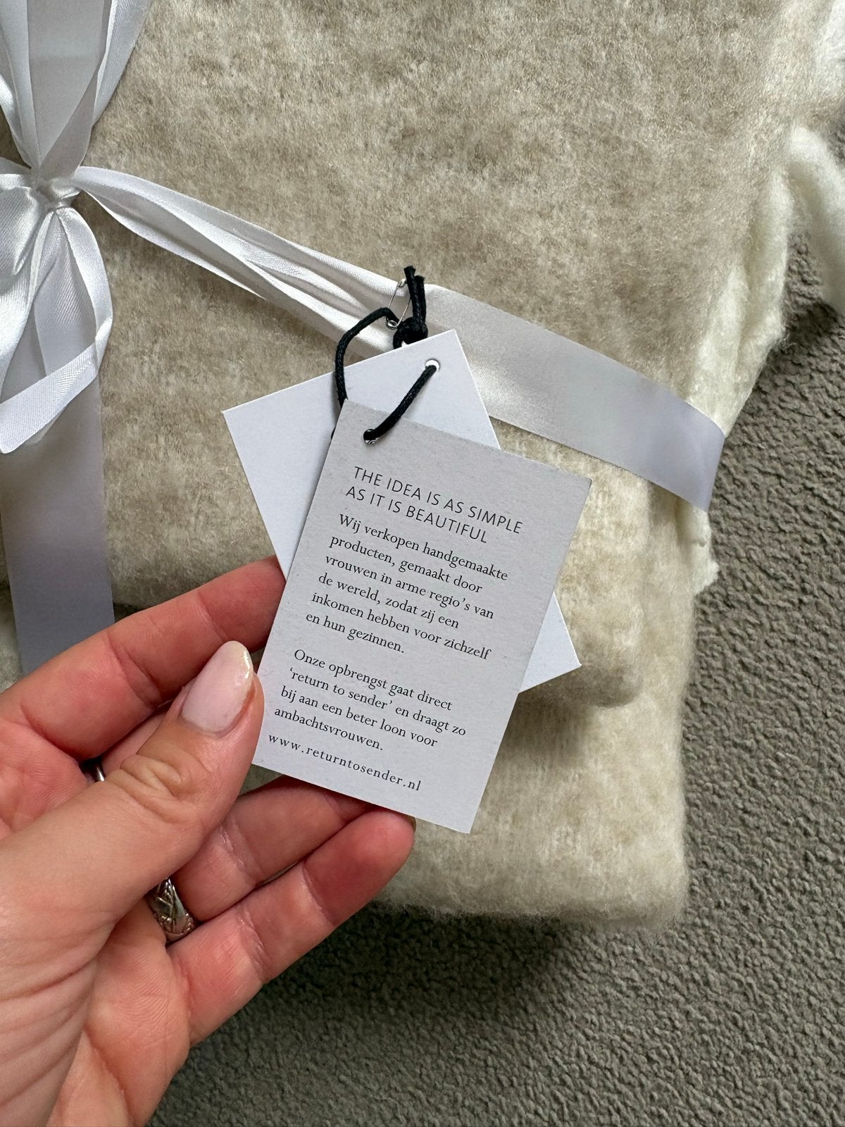 Handgemaakte Plaid - Nieuw in Doos, Ophalen, Nieuw, Plaid, Handgemaakt