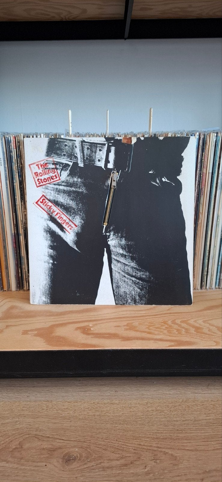 Lp Rolling Stones - Sticky Fingers Vinyl Rock Ritshoes NM!, Cd's en Dvd's, Vinyl | Rock, Ophalen of Verzenden, 12 inch, Poprock