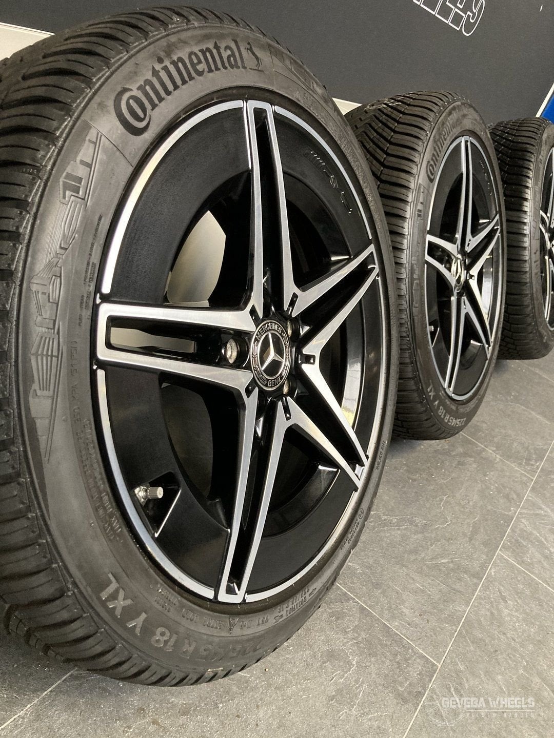 18” originele Mercedes-Benz C W206 velgen + allseason banden, 18 inch, Gebruikt, -, -