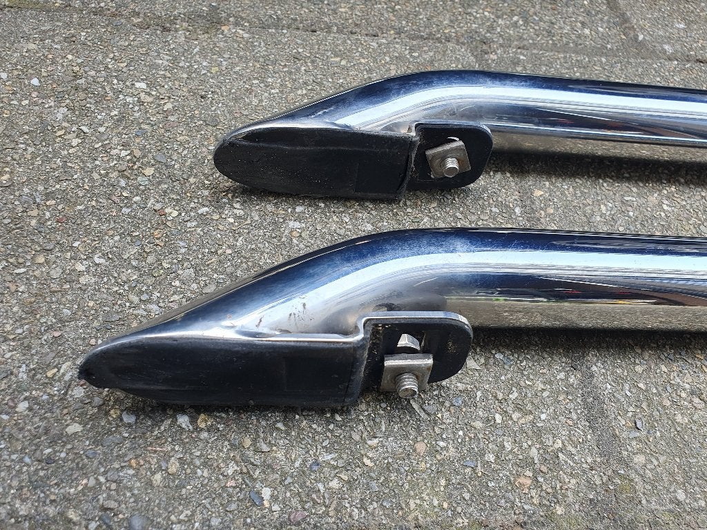 Dakdragers verchroomd 4 cm dik voor renault trafic tot 2016, Auto-onderdelen, Ophalen, Gebruikt, Renault
