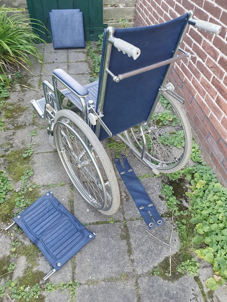 Rolstoel, Ophalen of Verzenden, Inklapbaar, Zo goed als nieuw, Duwrolstoel