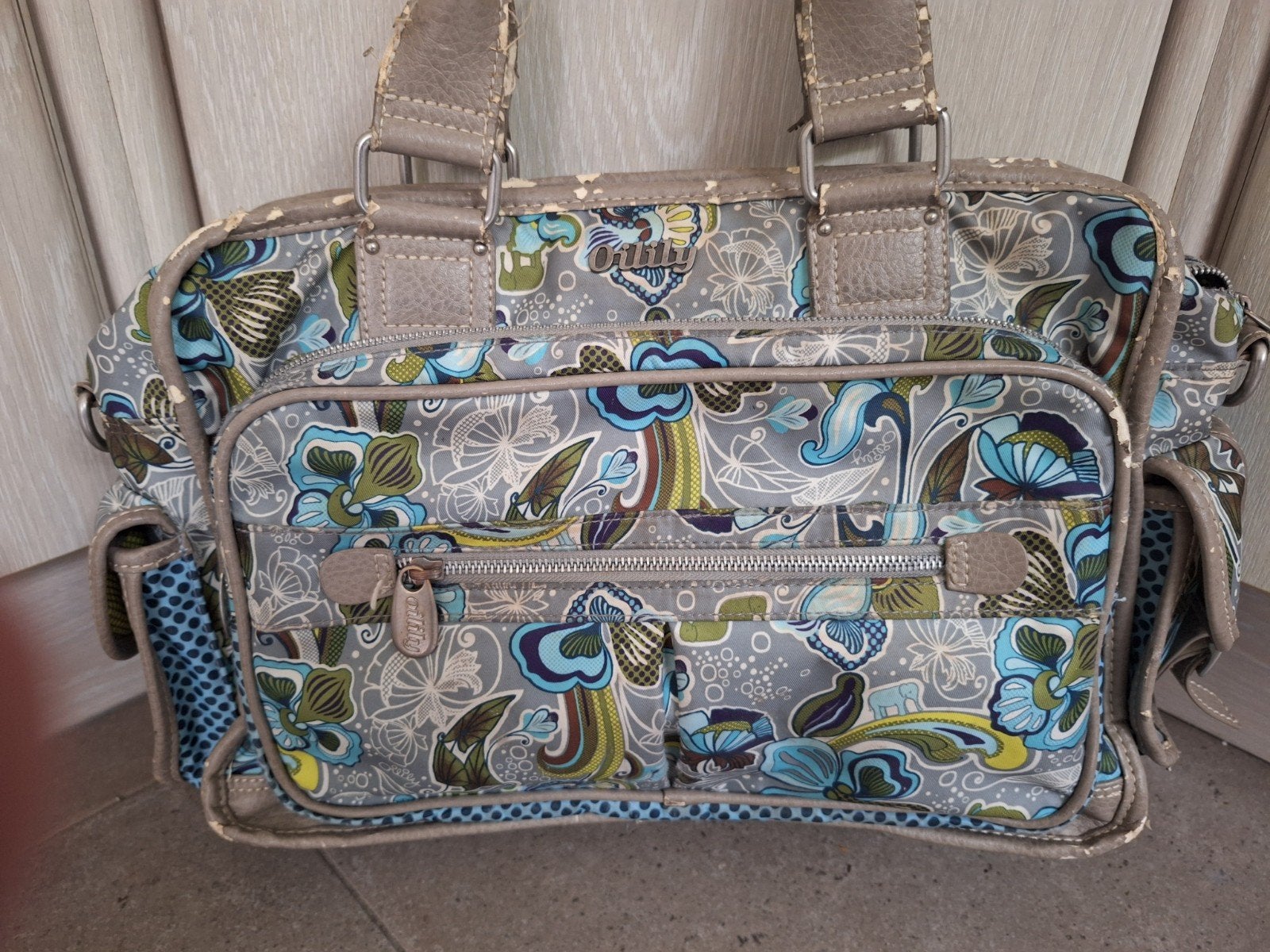 Vintage damestas OILILY opknapper HANDTAS SHOPPER, Ophalen, Gebruikt, Overige kleuren, Shopper