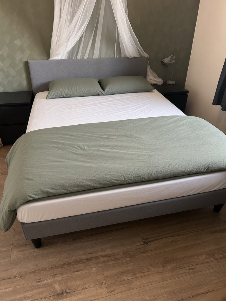 IKEA SÄBÖVIK bed (zonder matras), Ophalen, Gebruikt, Tweepersoons, 200 cm
