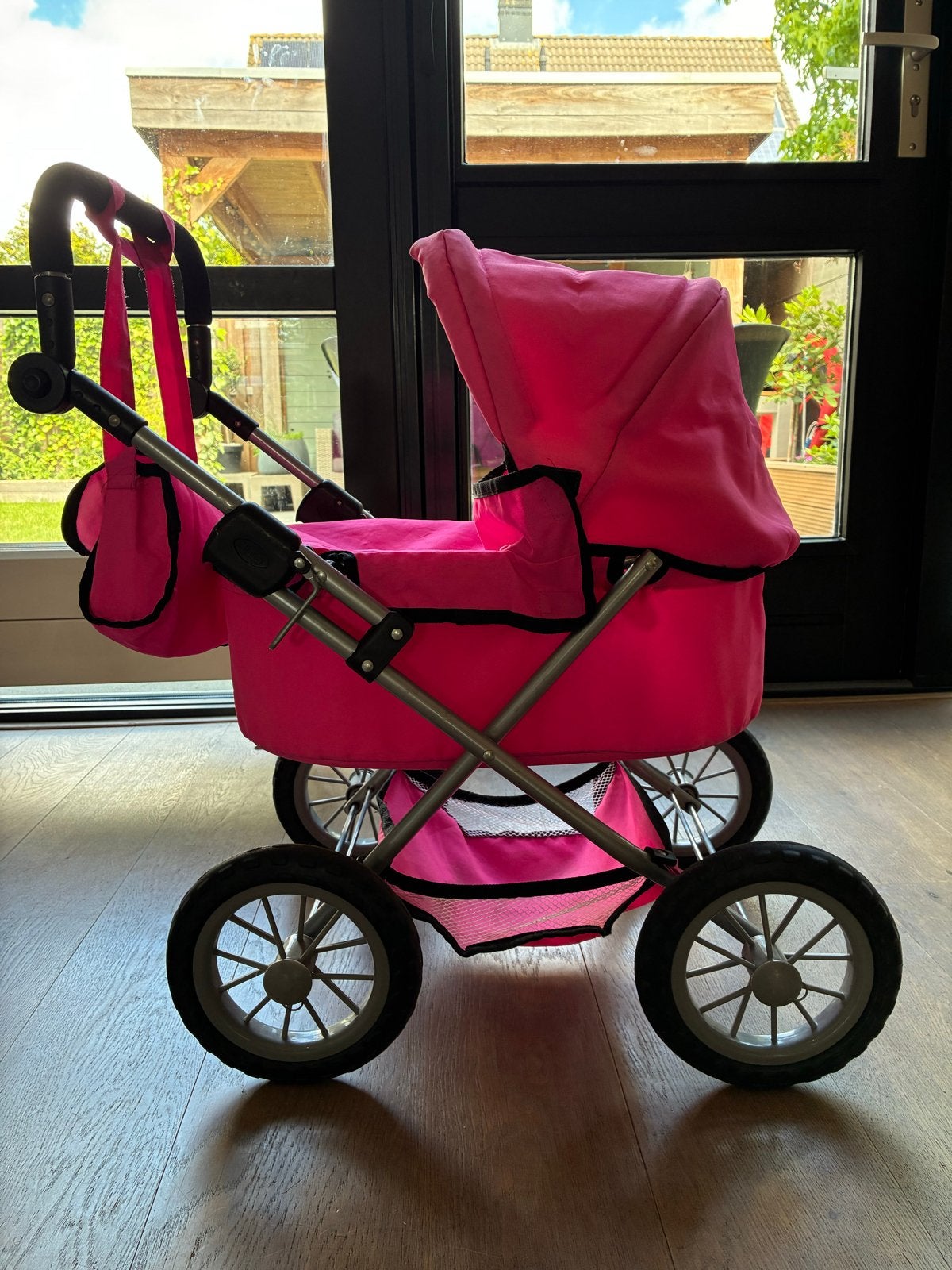 Bayer Roze poppenwagen met tas, Ophalen, Gebruikt, Overige typen