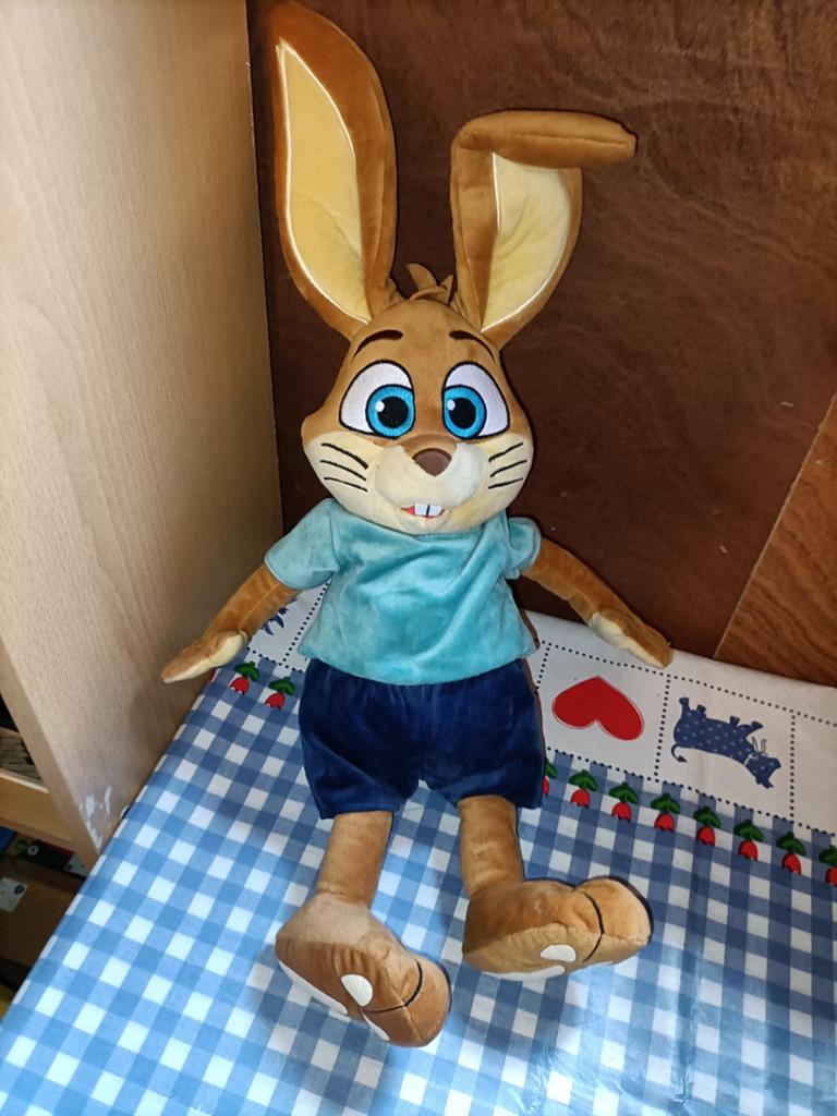 Koos Konijn knuffel nieuwe versie 50 cm groot, Ophalen of Verzenden, Zo goed als nieuw, Konijn