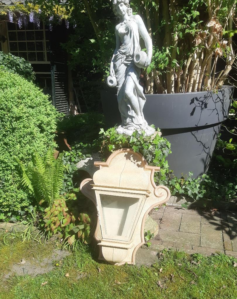 Set buitenlampen 73cm Sprookjesachtig Uniek Efteling‑stijl, Tuin en Terras, Buitenverlichting, Ophalen, Gebruikt, Wandlamp, Netvoeding