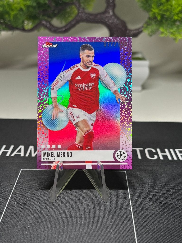 Topps Finest Arsenal /150 Mikel Merino kaart, Ophalen of Verzenden, Zo goed als nieuw, Buitenlandse clubs, Spelerskaart