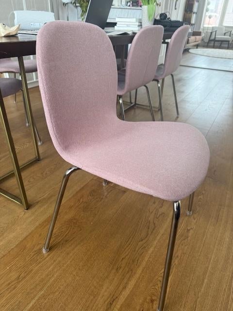 6 eetkamerstoelen Skalsta Ikea oudroze, Huis en Inrichting, Ophalen, Gebruikt, Overige kleuren, Stof