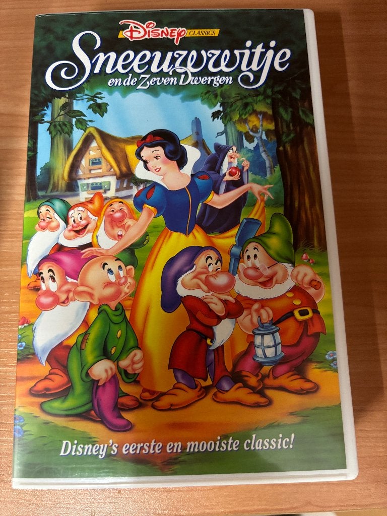 Disney VHS videoband Sneeuwwitje  Nederlands gesproken, Ophalen, Tekenfilm, Alle leeftijden, Nederlands