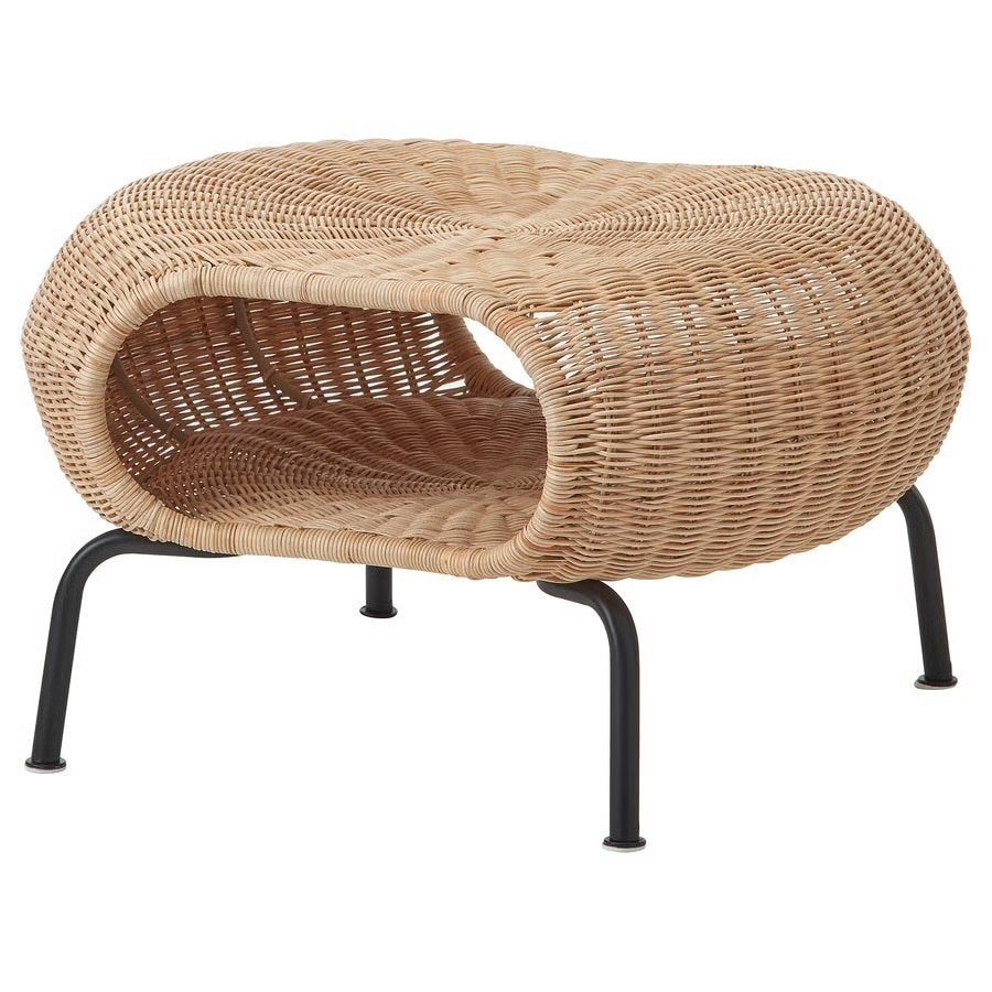 Rotan bijzettafel met opbergruimte GAMLEHULT Ikea, Huis en Inrichting, Banken | Voetenbanken en Poefen, Ophalen, Gebruikt, Riet of Rotan