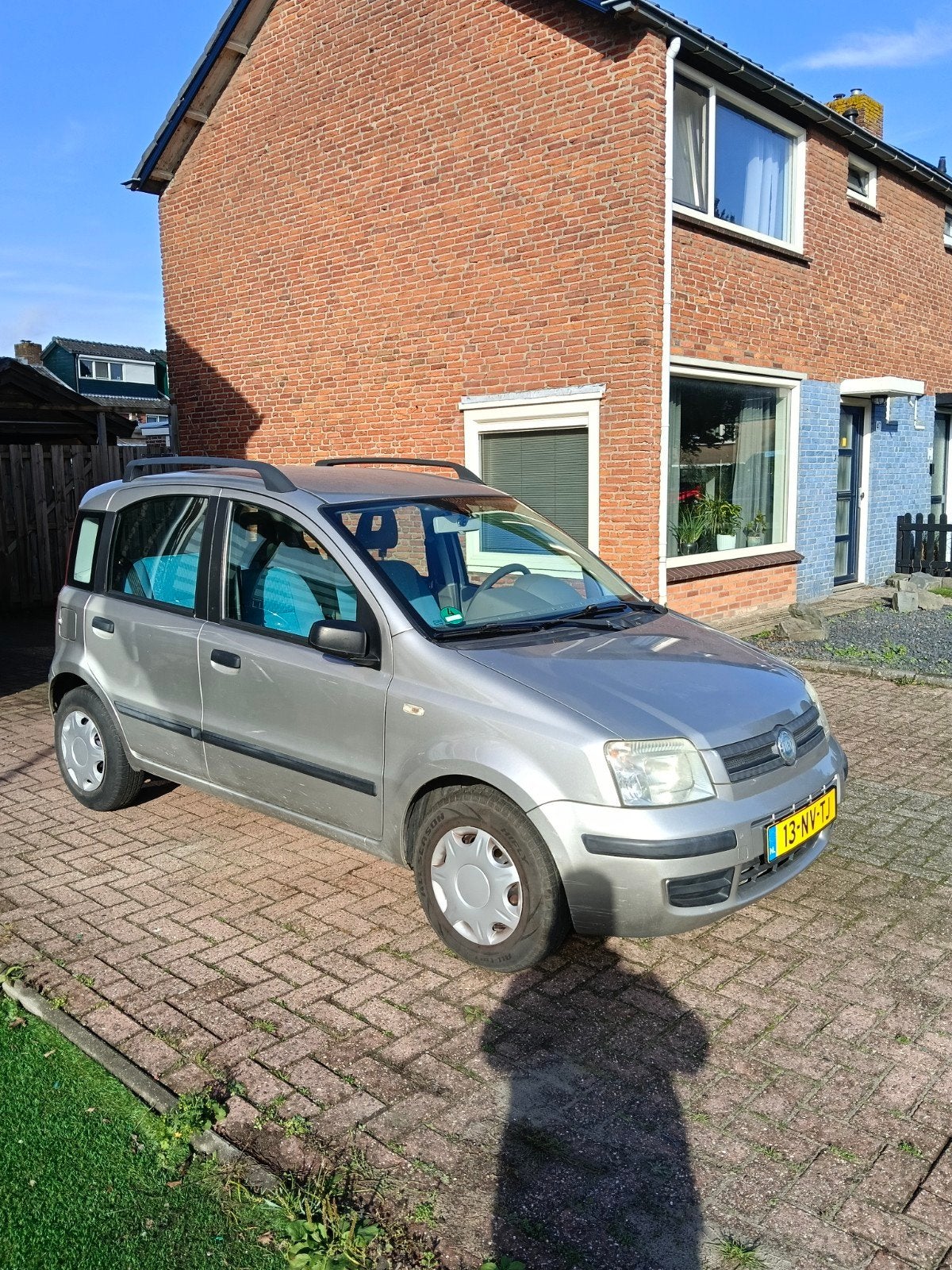 Fiat Panda 1.2 Dualogic 2004 Grijs, Auto's, Voorwielaandrijving, 840 kg, Origineel Nederlands, Handgeschakeld