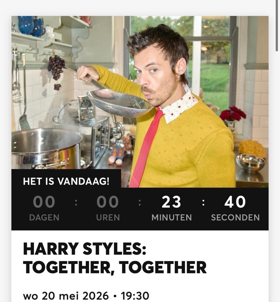 Harry styles kaartje VANDAAG, Tickets en Kaartjes, Concerten | Pop, Eén persoon, Mei